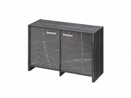 Тумба двухсекционная FI-12-02.G. Древесина Графит/Камень Пьетра Гриджиа черный Тумба двухсекционная FI-12-02.G. Древесина Графит/Камень Пьетра Гриджиа черный