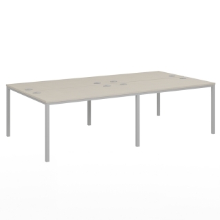 Бенч-система на 4 рабочих места, на металлокаркасе типа Lite VL-51