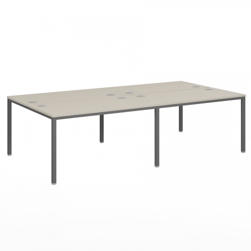 Бенч-система на 4 рабочих места, на металлокаркасе Lite VL-51 Бенч-система на 4 рабочих места, на металлокаркасе Lite VL-51