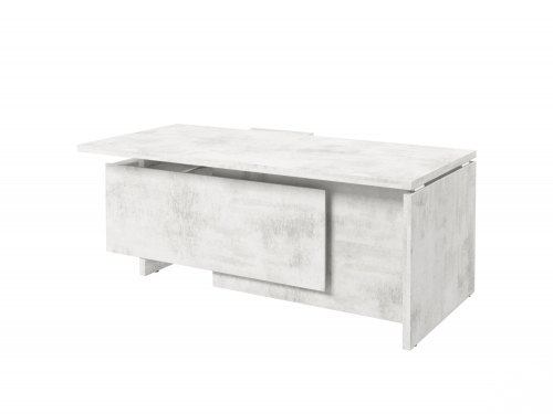 Стол с опорной тумбой FI-119R.DD (R) Хромикс белый Стол с опорной тумбой FI-119R.DD (R) Хромикс белый