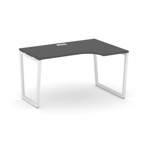 Style Project Стол рабочий эргоном. SN-4T2.SPA-011(R) Акация Лорка/Металл Антрацит/Заглушка Пластик фото 18