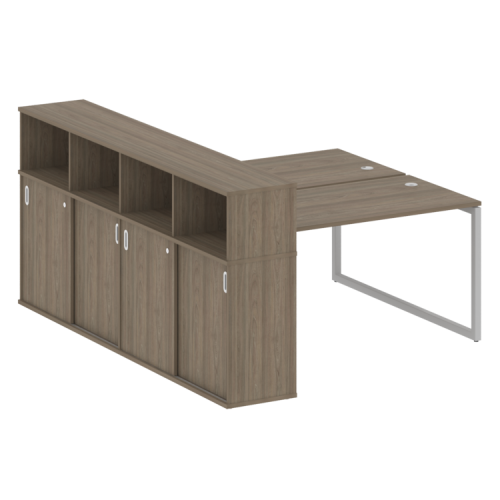 Бенч-система с шкафом-купе на О-обр. м/к Metal System Quattro 40БО.РС-СШК-4.3 фото 3