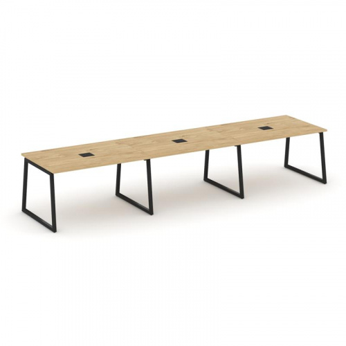 Style Project Стол переговорный SN-4T1.SPRG-022 Акация Лорка/Металл Антрацит/Заглушка Металл Антраци Style Project Стол переговорный SN-4T1.SPRG-022 Акация Лорка/Металл Антрацит/Заглушка Металл Антраци