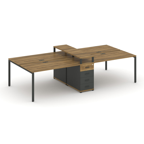 Бенч-система на 4 места с 1 опорной тумбой Concept CN.DRS-436