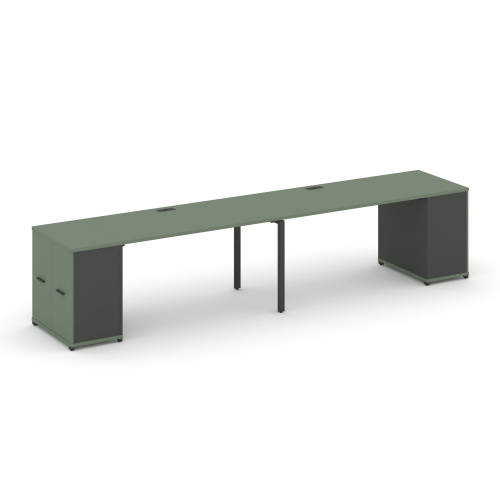 Бенч-система с опорными распашными шкафами Concept CN.ORS-220 фото 2