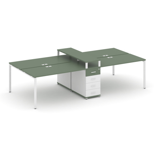 Бенч-система на 4 места с 1 опорной тумбой Concept CN.DRS-436 фото 5