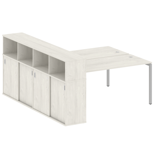 Бенч-система с шкафом-купе на П-обр. м/к Metal System Quattro 40БП.РС-СШК-4.4 фото 6 Бенч-система с шкафом-купе на П-обр. м/к Metal System Quattro 40БП.РС-СШК-4.4 фото 6