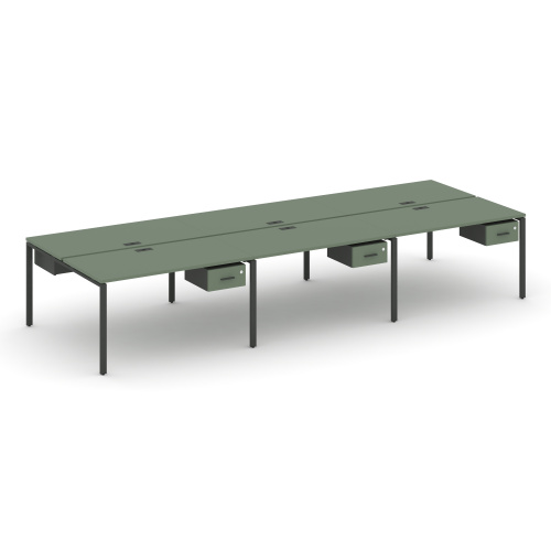 Бенч-система на 6 мест с подвесными тумбами Concept CN.DRS-152 фото 2 Бенч-система на 6 мест с подвесными тумбами Concept CN.DRS-152 фото 2