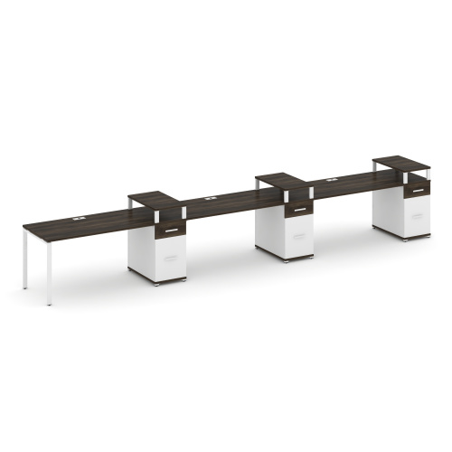 Бенч-система на 3 места с 3 опорными тумбами Concept CN.ORS-463 фото 10