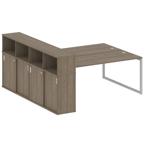 Бенч-система с шкафом-купе на О-обр. м/к Metal System Quattro 40БО.РС-СШК-4.5 фото 3 Бенч-система с шкафом-купе на О-обр. м/к Metal System Quattro 40БО.РС-СШК-4.5 фото 3