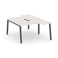 Style Project Рабочая станция эргоном. SN-6A.DRPA-011 Дуб Наварра/Металл Антрацит 1380*1432/1992*750