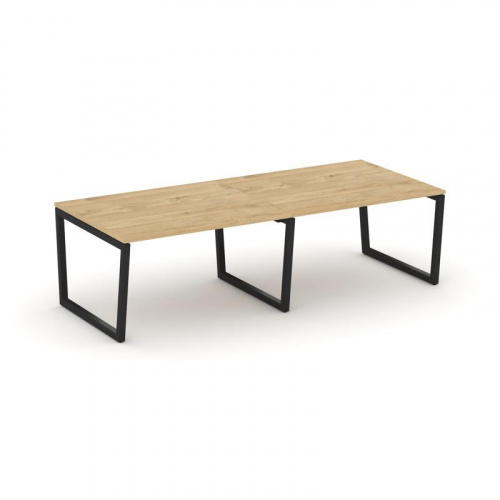 Style Project Стол переговорный SN-5T2.SPRG-044.3 Акация Лорка/Металл Антрацит 3160*1180*750