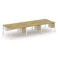 Бенч-система на 6 мест с подвесными тумбами Concept CN.DRS-155