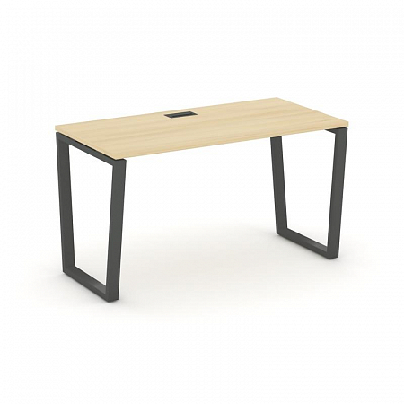 Style Project Стол письменный SN-6T2.SP-004 Акация Лорка/Металл Антрацит/Заглушка Пластик Черный 158