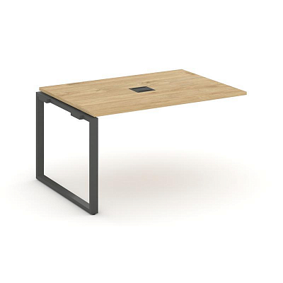 Style Project Проходной наб. элем. перег. стола SN-6O.NSPRG-004 Тиквуд Светлый/Металл Антрацит 1580*