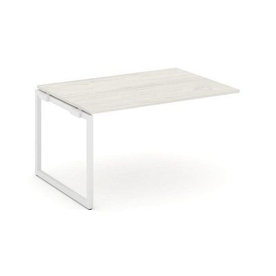 Style Project Проходной наб. элем. перег. стола SN-4O.NSPRG-003.3 Дуб Наварра/Металл Белый 1380*980*