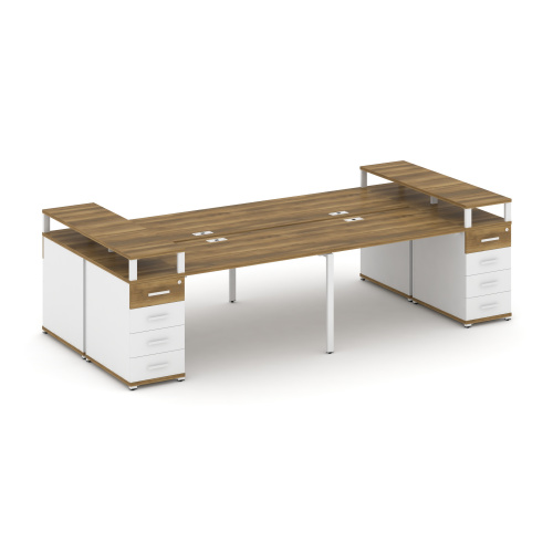 Бенч-система на 4 места с 2 опорными тумбами Concept CN.DRS-442 фото 8