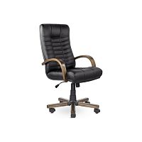 Кресло руководителя Атлант (Дерево D8) (Экокожа)