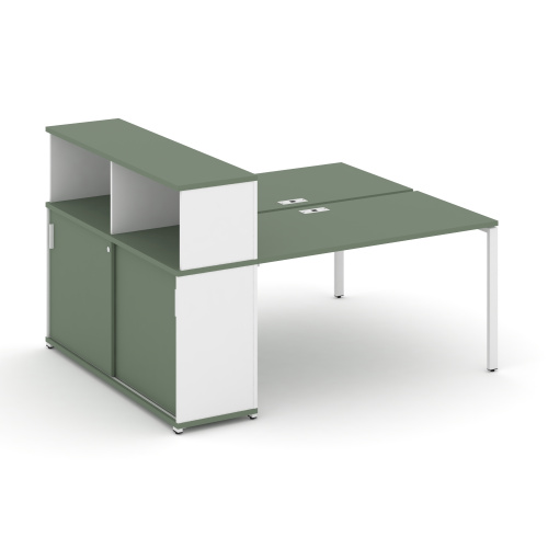 Бенч-система с опорным шкафом-купе с надставкой Concept CN.DRS-239 фото 5