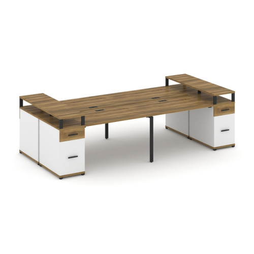 Бенч-система на 4 места с 2 опорными тумбами Concept CN.DRS-446 фото 7