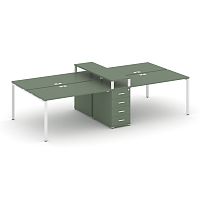 Бенч-система на 4 места с 1 опорной тумбой Concept CN.DRS-435