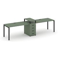 Бенч-система на 2 места с 1 опорной тумбой Concept CN.ORS-418