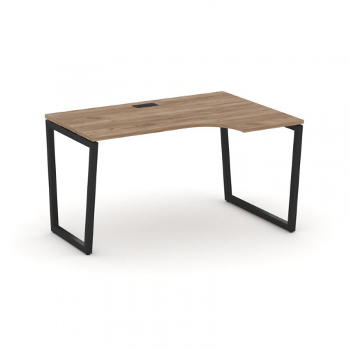 Style Project Стол рабочий эргоном. SN-4T2.SPA-011(R) Акация Лорка/Металл Антрацит/Заглушка Пластик фото 4