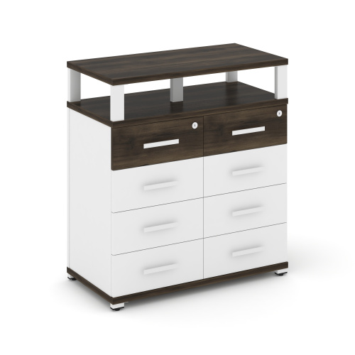 Тумба приставная c 8 ящиками и надставкой Concept CN.TSP-015 W фото 2 Тумба приставная c 8 ящиками и надставкой Concept CN.TSP-015 W фото 2