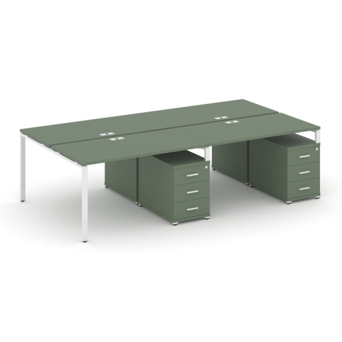 Бенч-система на 4 места с 2 опорными тумбами Concept CN.DRS-319 Бенч-система на 4 места с 2 опорными тумбами Concept CN.DRS-319