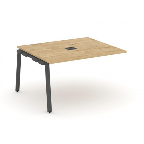 Style Project Проходной наб. элем. перег. стола SN-6A.NSPRG-033 Дуб Наварра/Металл Белый 1380*1180*7 фото 16