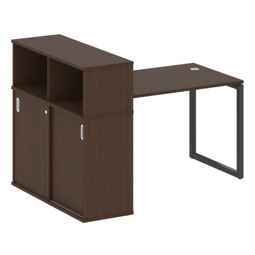 Стол офисный с шкафом-купе на О-обр. м/к Metal System Quattro 40БО.РС-СШК-3.2 фото 11