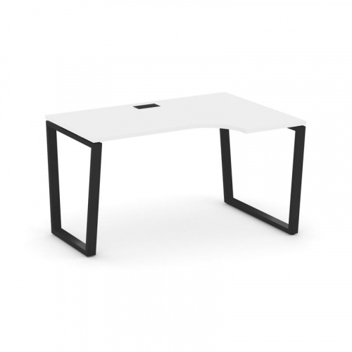 Style Project Стол рабочий эргоном. SN-6T2.SPA-002(R) Акация Лорка/Металл Антрацит/Заглушка Пластик фото 5