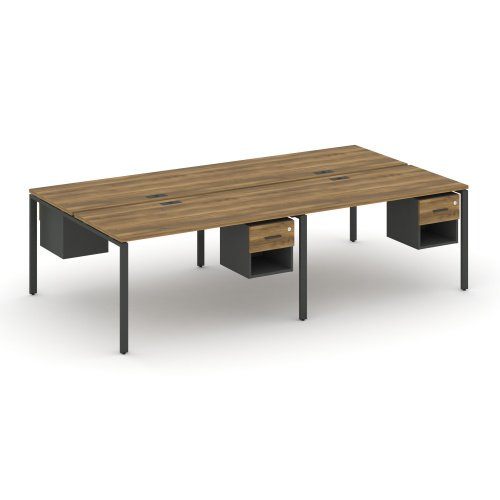 Бенч-система на 4 места с подвесными тумбами Concept CN.DRS-137 Бенч-система на 4 места с подвесными тумбами Concept CN.DRS-137