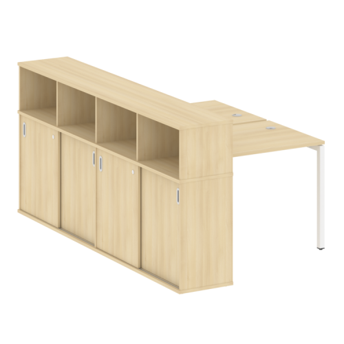 Бенч-система с шкафом-купе на П-обр. м/к Metal System Quattro 40БП.РС-СШК-4.1 фото 10 Бенч-система с шкафом-купе на П-обр. м/к Metal System Quattro 40БП.РС-СШК-4.1 фото 10