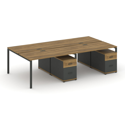 Бенч-система на 4 места с 2 опорными тумбами Concept CN.DRS-322 Бенч-система на 4 места с 2 опорными тумбами Concept CN.DRS-322