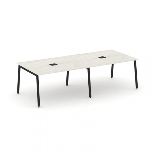 Style Project Стол переговорный SN-4A.SPRG-042 Белый/Металл Антрацит 2360*1180*750 фото 8 Style Project Стол переговорный SN-4A.SPRG-042 Белый/Металл Антрацит 2360*1180*750 фото 8