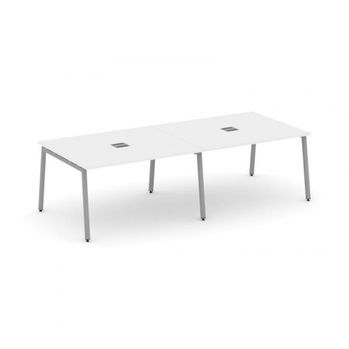 Style Project Стол переговорный SN-4A.SPRG-042 Белый/Металл Антрацит 2360*1180*750 фото 2 Style Project Стол переговорный SN-4A.SPRG-042 Белый/Металл Антрацит 2360*1180*750 фото 2