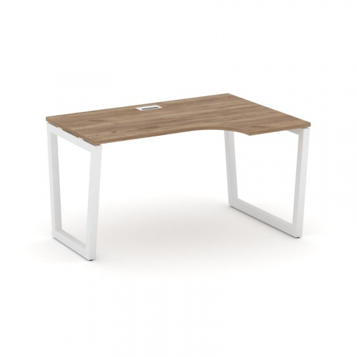 Style Project Стол рабочий эргоном. SN-5T2.SPA-021(R) Акация Лорка/Металл Антрацит/Заглушка Пластик фото 11