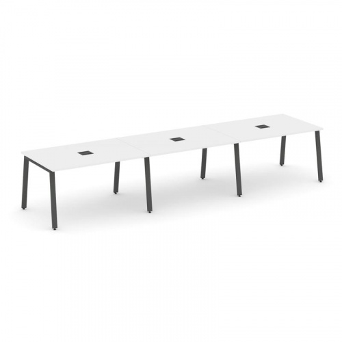 Style Project Стол переговорный SN-6A.SPRG-024 Дуб Наварра/Металл Белый 4740*980*750 фото 17