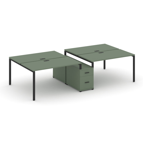 Бенч-система на 4 места с опорной тумбой Concept CN.DRS-314 Бенч-система на 4 места с опорной тумбой Concept CN.DRS-314