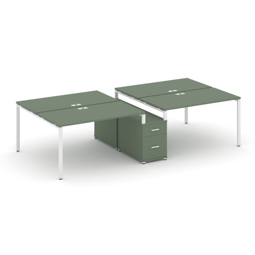 Бенч-система на 4 места с опорной тумбой Concept CN.DRS-313 Бенч-система на 4 места с опорной тумбой Concept CN.DRS-313