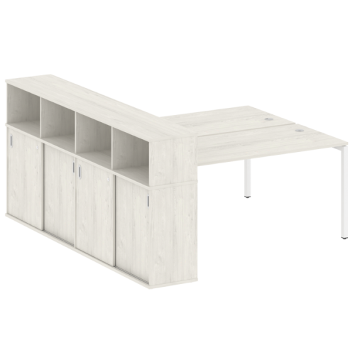 Бенч-система с шкафом-купе на П-обр. м/к Metal System Quattro 40БП.РС-СШК-4.4 фото 7 Бенч-система с шкафом-купе на П-обр. м/к Metal System Quattro 40БП.РС-СШК-4.4 фото 7