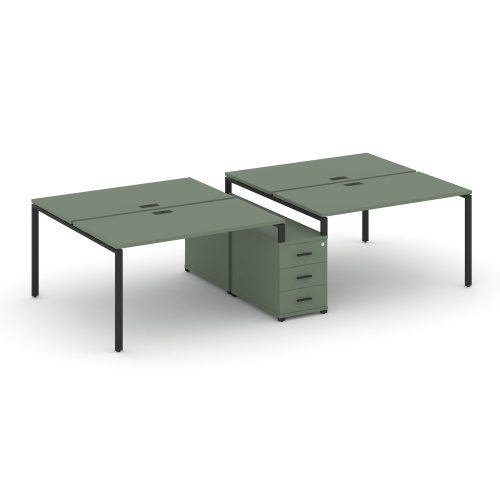 Бенч-система на 4 места с опорной тумбой Concept CN.DRS-312 Бенч-система на 4 места с опорной тумбой Concept CN.DRS-312