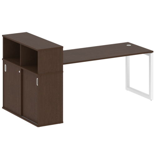 Стол офисный с шкафом-купе на О-обр. м/к Metal System Quattro 50БО.РС-СШК-3.5 фото 10 Стол офисный с шкафом-купе на О-обр. м/к Metal System Quattro 50БО.РС-СШК-3.5 фото 10