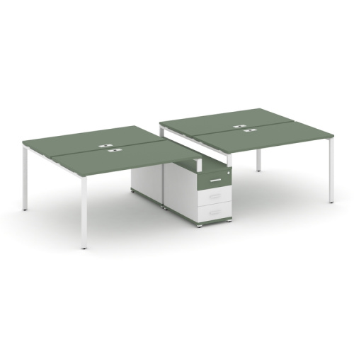 Бенч-система на 4 места с опорной тумбой Concept CN.DRS-311 фото 5 Бенч-система на 4 места с опорной тумбой Concept CN.DRS-311 фото 5