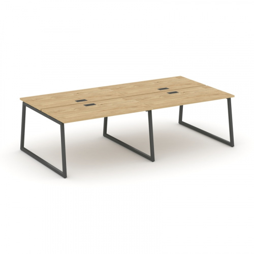 Style Project Рабочая станция 2-х сторон. SN-4T1.DRS-034 Акация Лорка/Металл Антрацит/Заглушка Пласт фото 11