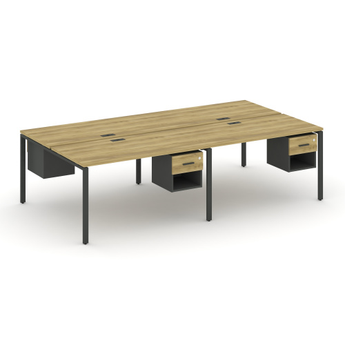 Бенч-система на 4 места с подвесными тумбами Concept CN.DRS-137 фото 4 Бенч-система на 4 места с подвесными тумбами Concept CN.DRS-137 фото 4