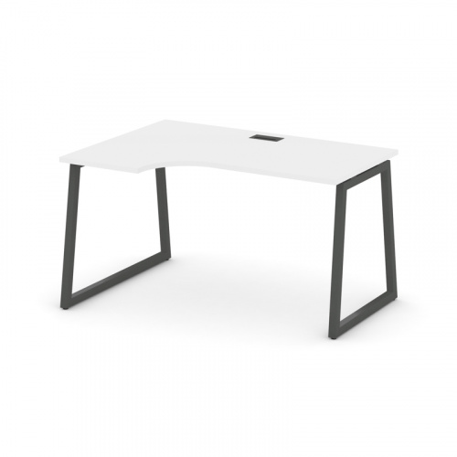 Style Project Стол рабочий эргоном. SN-4T1.SPA-021(L) Акация Лорка/Металл Антрацит/Заглушка Пластик фото 13