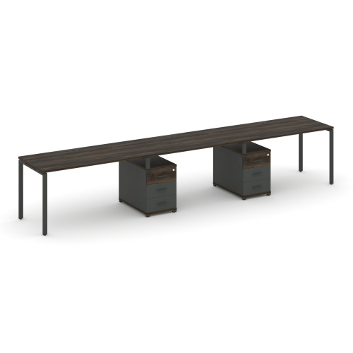 Бенч-система на 3 места с 2 опорными тумбами Concept CN.ORS-335 фото 3