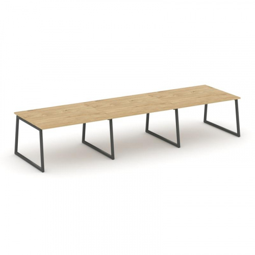 Style Project Стол переговорный SN-4T1.SPRG-053.3 Акация Лорка/Металл Антрацит 4410*1180*750 фото 4 Style Project Стол переговорный SN-4T1.SPRG-053.3 Акация Лорка/Металл Антрацит 4410*1180*750 фото 4